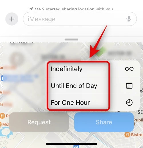 Mẹo chia sẻ và quản lý vị trí bằng tin nhắn trên iOS 17 (6)