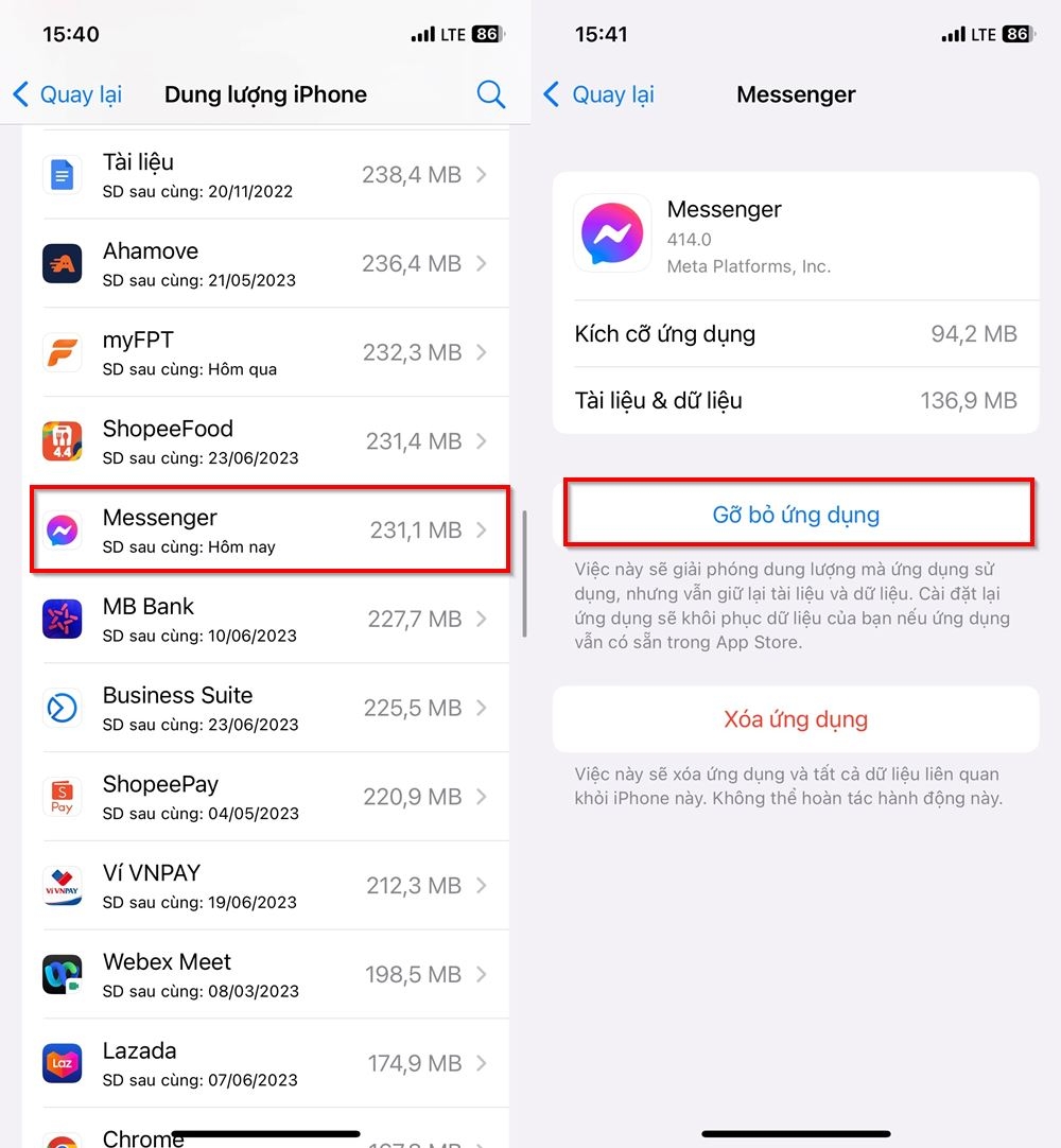 Cách khắc phục lỗi không trả lời được story trên Messenger 3