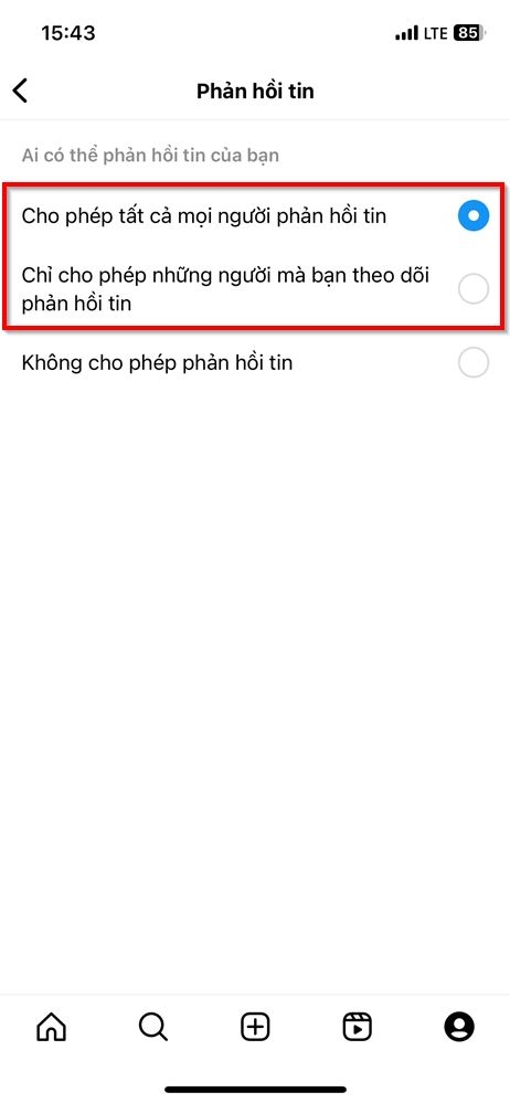 Cách sửa lỗi Instagram không trả lời được story 3