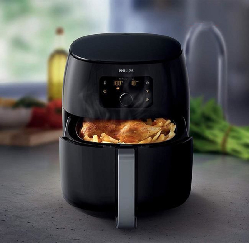 Nồi chiên không dầu Philips HD965 có tới 5 chế độ nấu tự động kèm theo công nghệ hiện đại giúp loại bỏ chất béo đến 90%