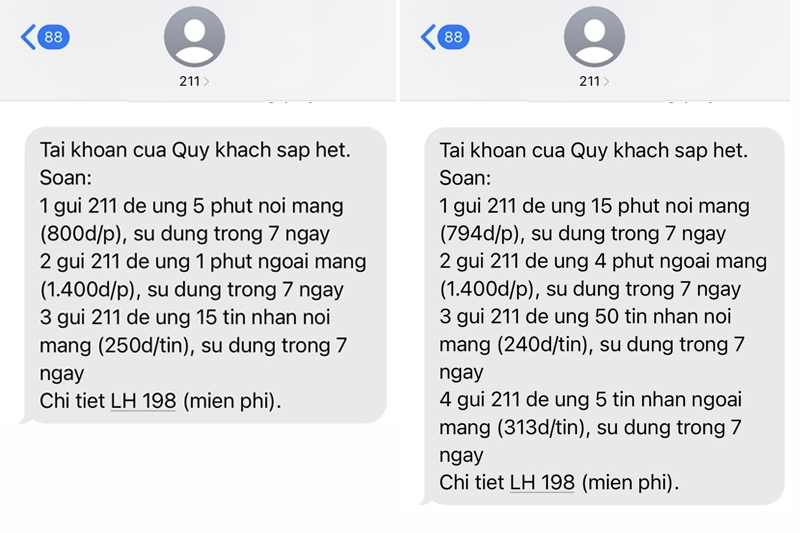 Cách ứng phút gọi Viettel (Ảnh 2)