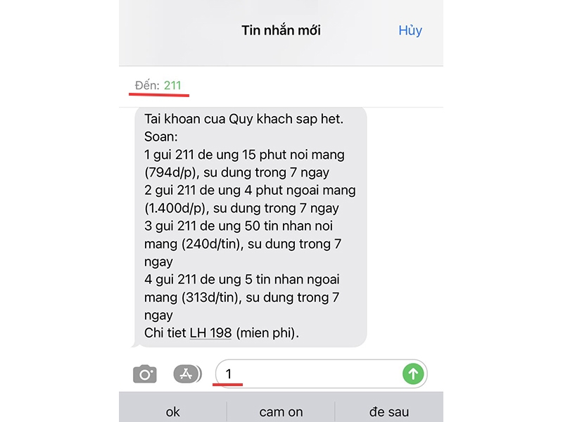 Cách ứng phút gọi Viettel (Ảnh 3)