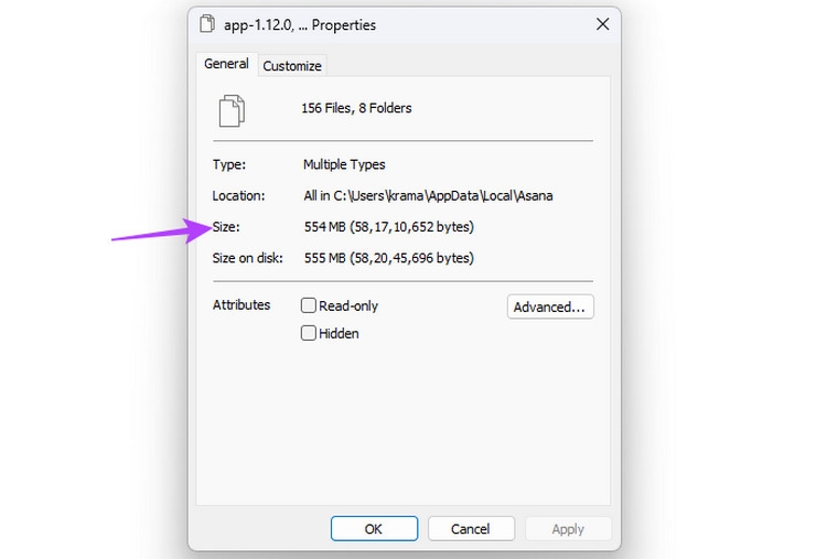 3 cách tốt nhất để kiểm tra kích thước ứng dụng trên Windows 11 (16)