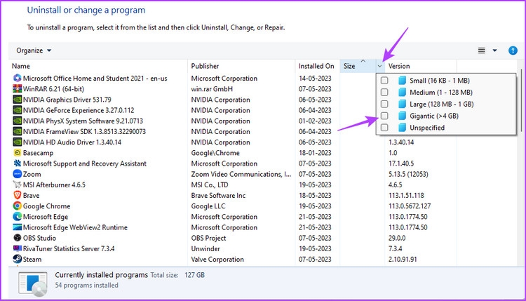 3 cách tốt nhất để kiểm tra kích thước ứng dụng trên Windows 11 (9)
