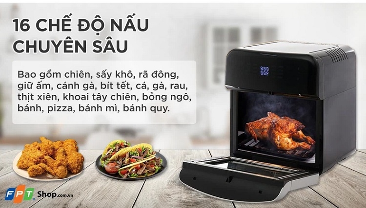 Nồi chiên không dầu hình vuông 2023 (Ảnh 4)