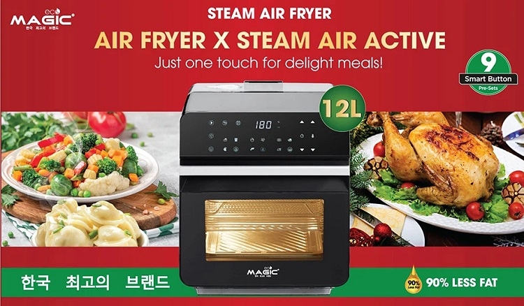 Nồi chiên không dầu hình vuông 2023 (Ảnh 6)