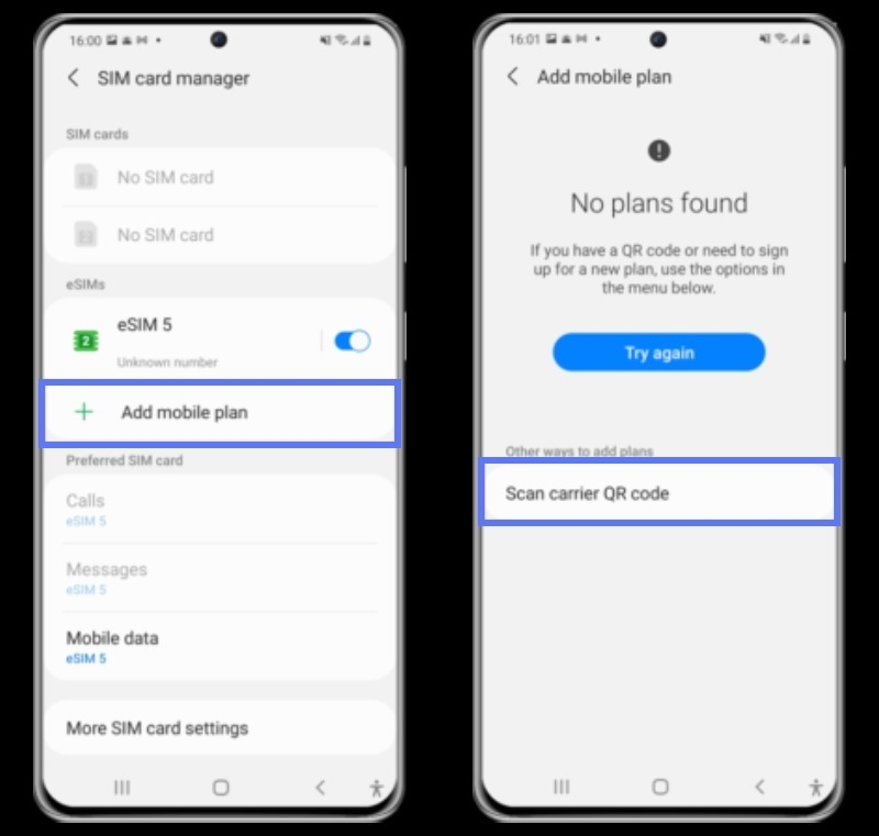 Cách cài đặt eSim trên thiết bị Android 2