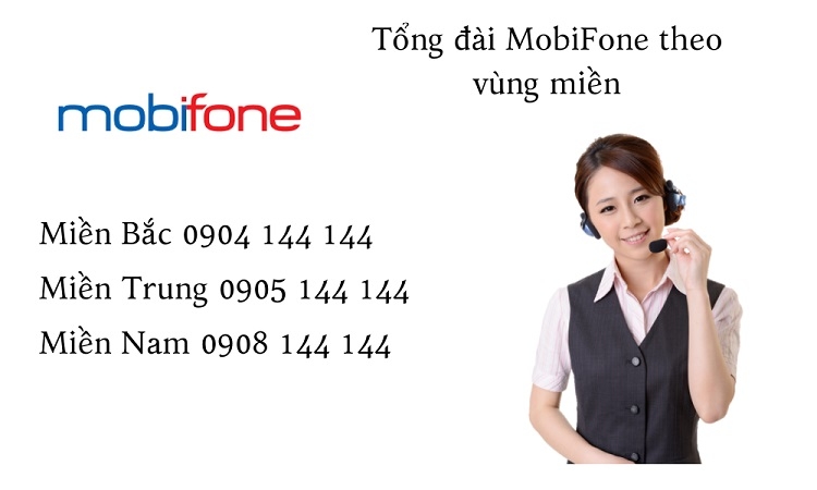Số tổng đài MobiFone hỗ trợ theo khu vực