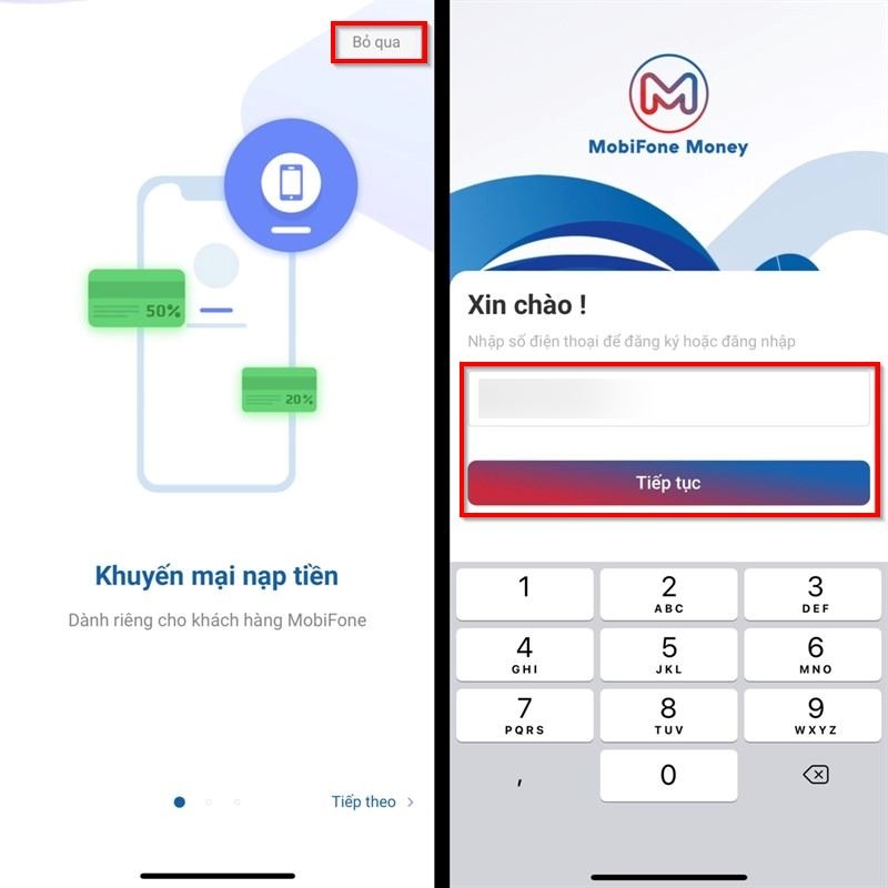Cách đăng ký Mobile Money MobiFone 1