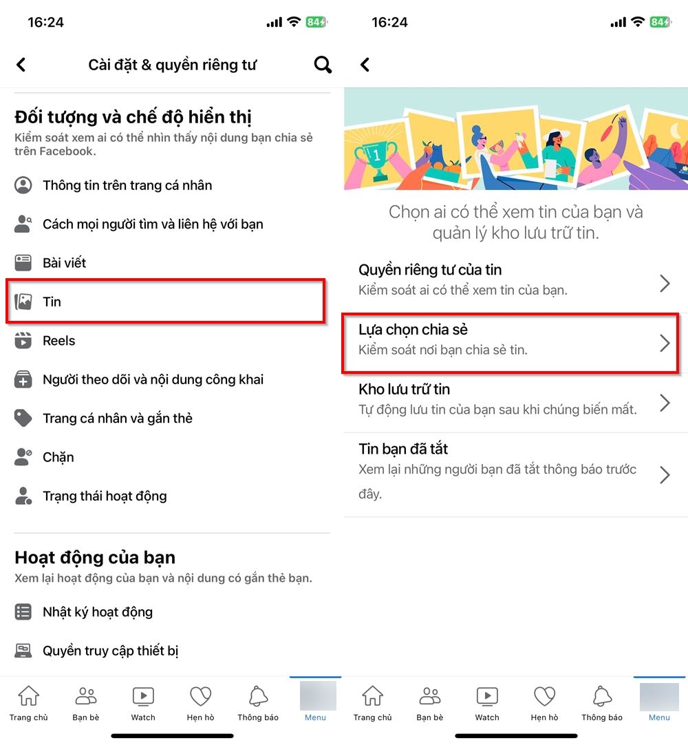 Cách chặn người khác chia sẻ Story của bạn trên Facebook 2