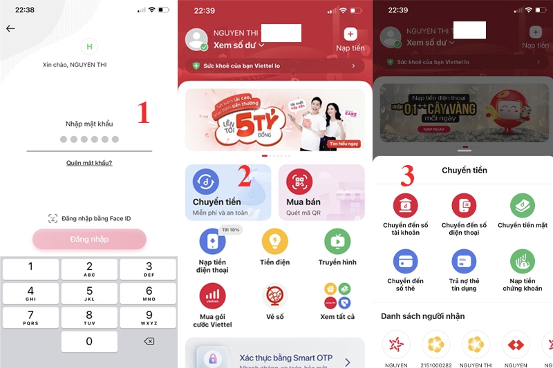 Chuyển tiền điện thoại Viettel sang tài khoản ngân hàng (Ảnh 3)