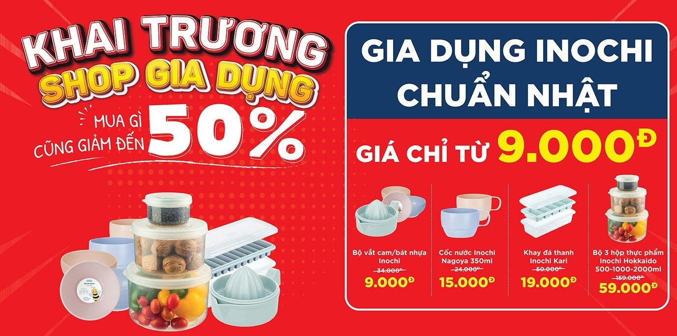 Khai trương shop gia dụng FPT Shop mới, giảm giá 50%
