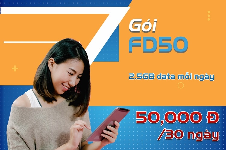 Gói cước FD50 data giá rẻ