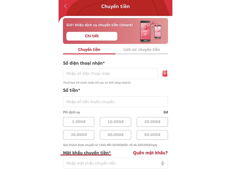 Ccách chuyển tiền Viettel không cần mật khẩu (Ảnh 3)