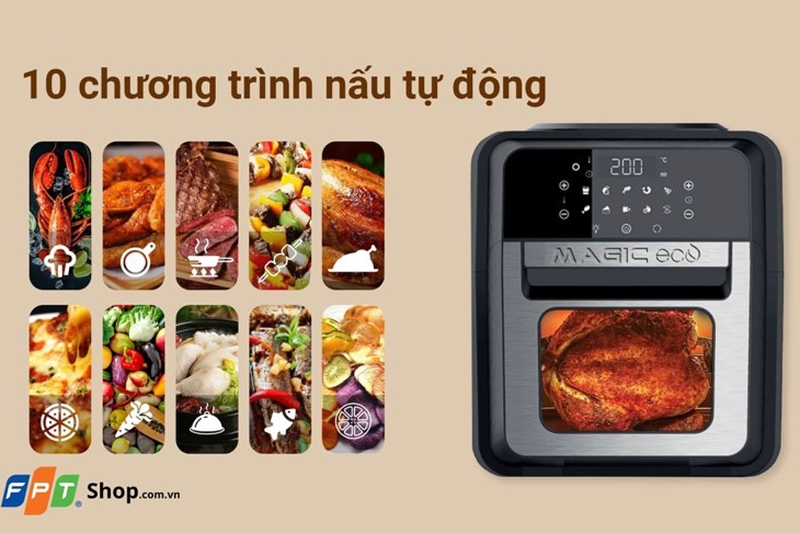 Nồi chiên không dầu cửa ngang hiện đại (Ảnh 3)