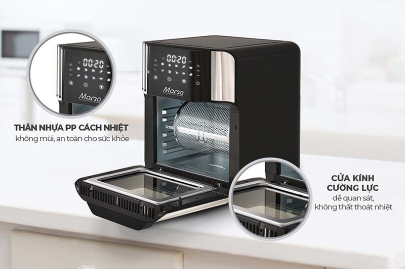 Nồi chiên không dầu cửa ngang hiện đại (Ảnh 4)