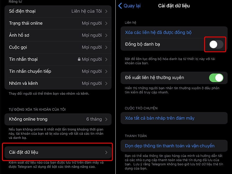 Cách tắt đồng bộ hoá danh bạ Telegram bằng iPhone (ảnh 3)