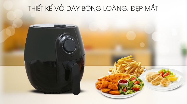 Nồi chiên không dầu hình tròn Mishio MK-01