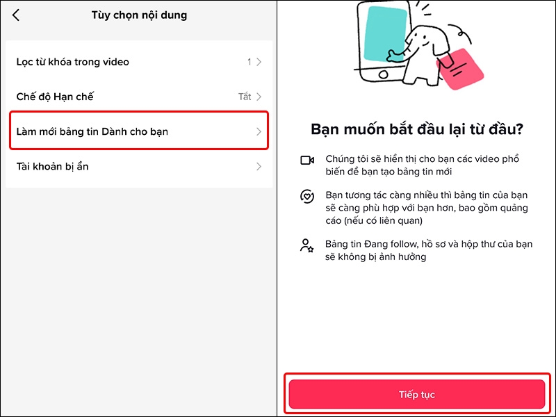 Cách làm mới bảng tin trên TikTok (ảnh 3)