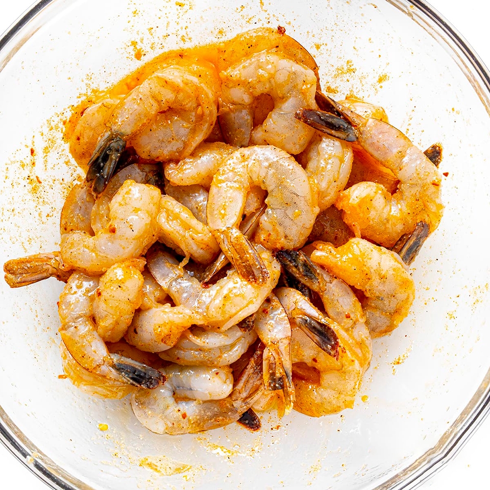 nướng tôm bằng lò nướng bước 2