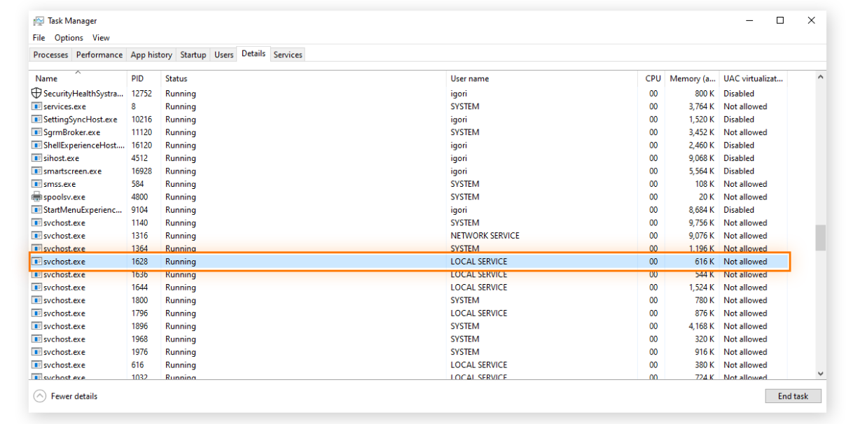 Svchost exe là gì? Tìm hiểu tiến trình quan trọng trên Windows
