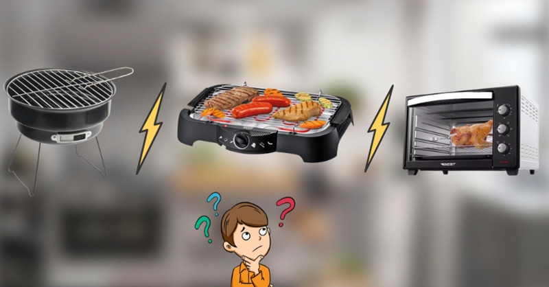 So sánh lò nướng, bếp nướng điện và bếp than: Lựa chọn nào phù hợp nhất cho bạn?