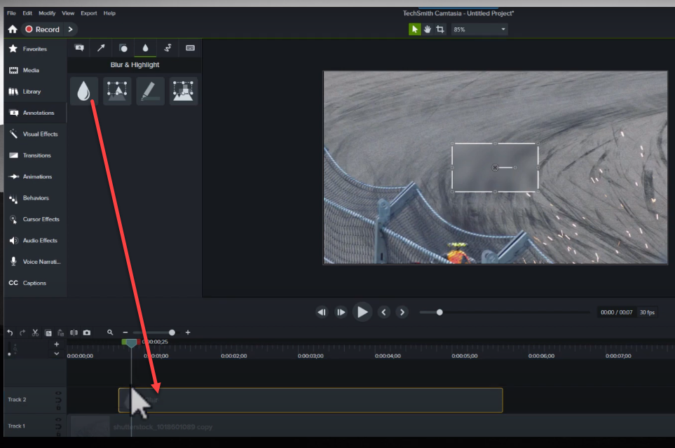 Hướng dẫn làm mờ khuôn mặt, thông tin bảo mật trong video bằng camtasia