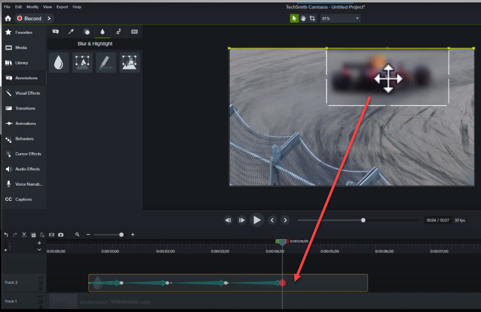 Hướng dẫn làm mờ khuôn mặt, thông tin bảo mật trong video bằng camtasia