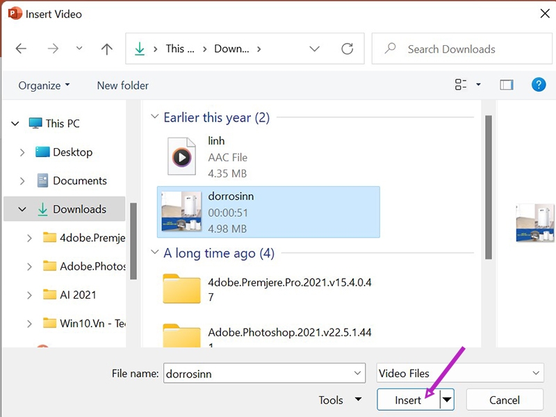Cách chèn video vào PowerPoint vẫn mở được khi chuyển sang máy khác (Ảnh 5)