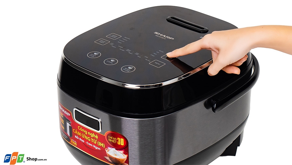 Nồi cơm điện màu đen Sharp KS-IH191V-BK