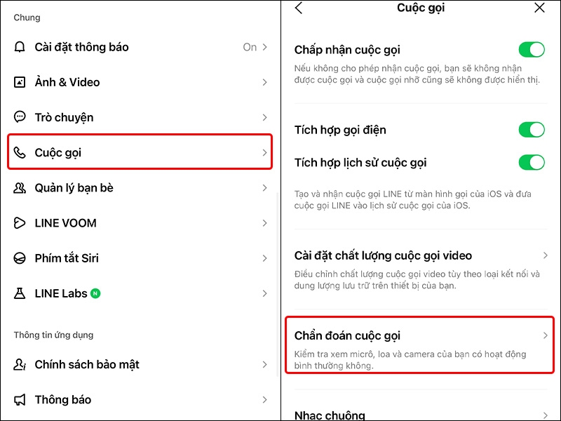 Cách sử dụng tính năng chuẩn đoán cuộc gọi trên LINE (ảnh 2)