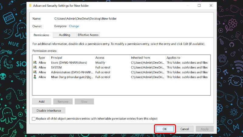 Cách khắc phục lỗi "An error occurred applying attributes to the file" (ảnh 11)