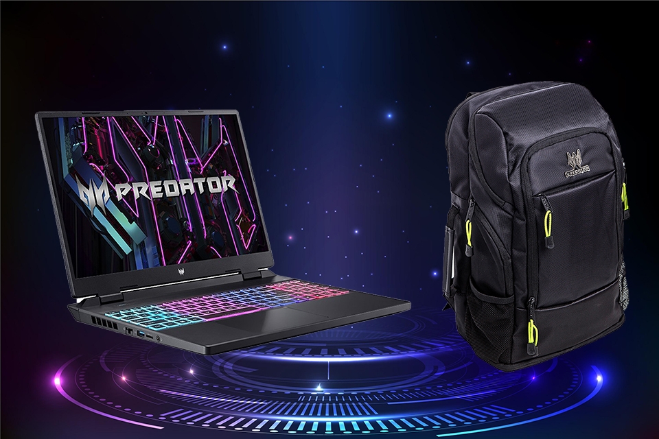 Tặng balo Gaming SUV cực ngầu khi mua laptop Gaming Acer