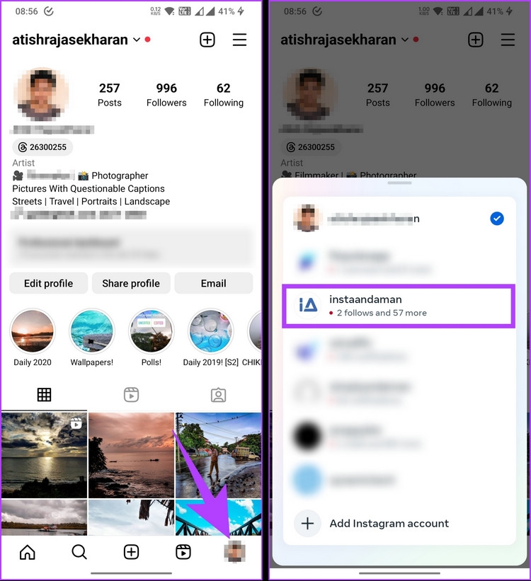 Mách bạn cách hợp nhất hai tài khoản Instagram (5)