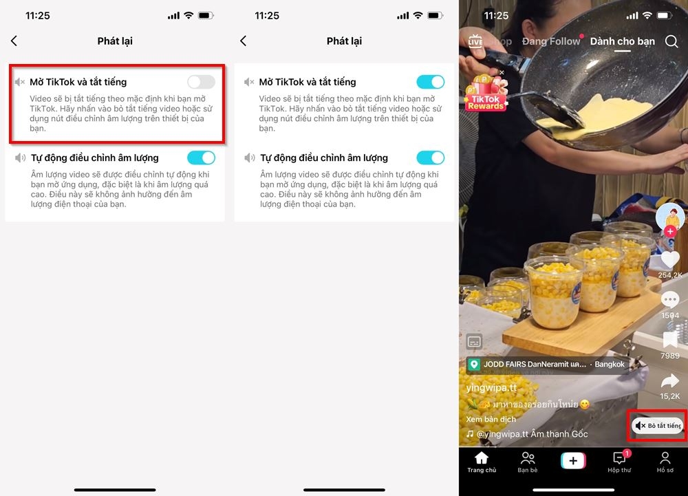 Cách tắt âm thanh khi mới vào TikTok 3