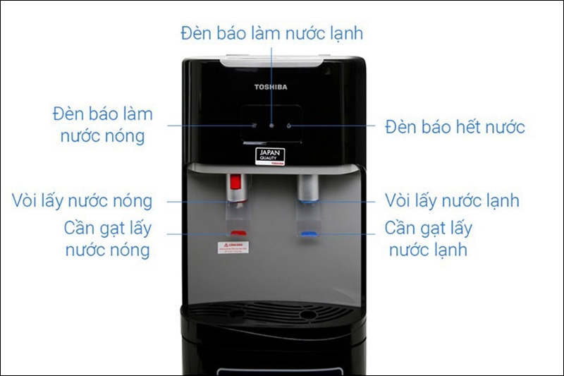 Cây nước nóng lạnh Toshiba của nước nào (Ảnh 4)