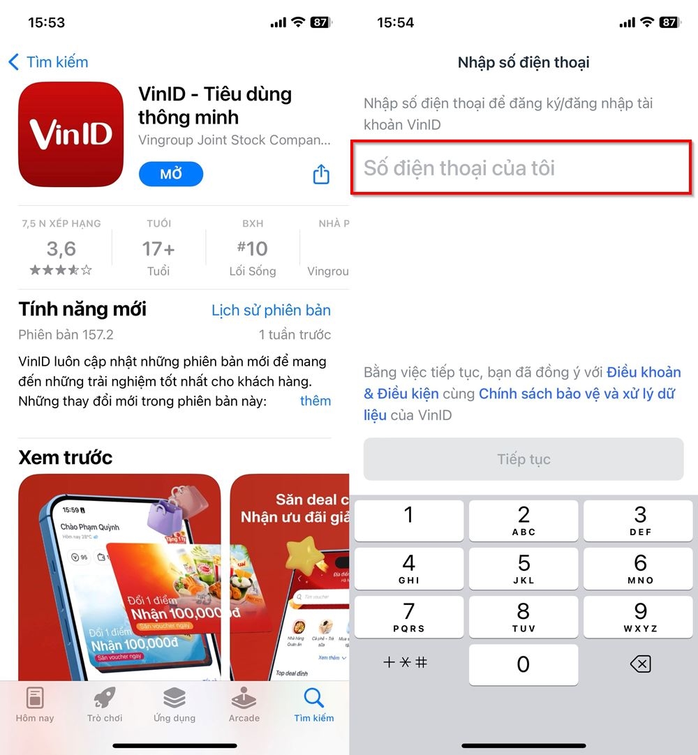 Cách nhận vé CGV miễn phí trên VinID 1