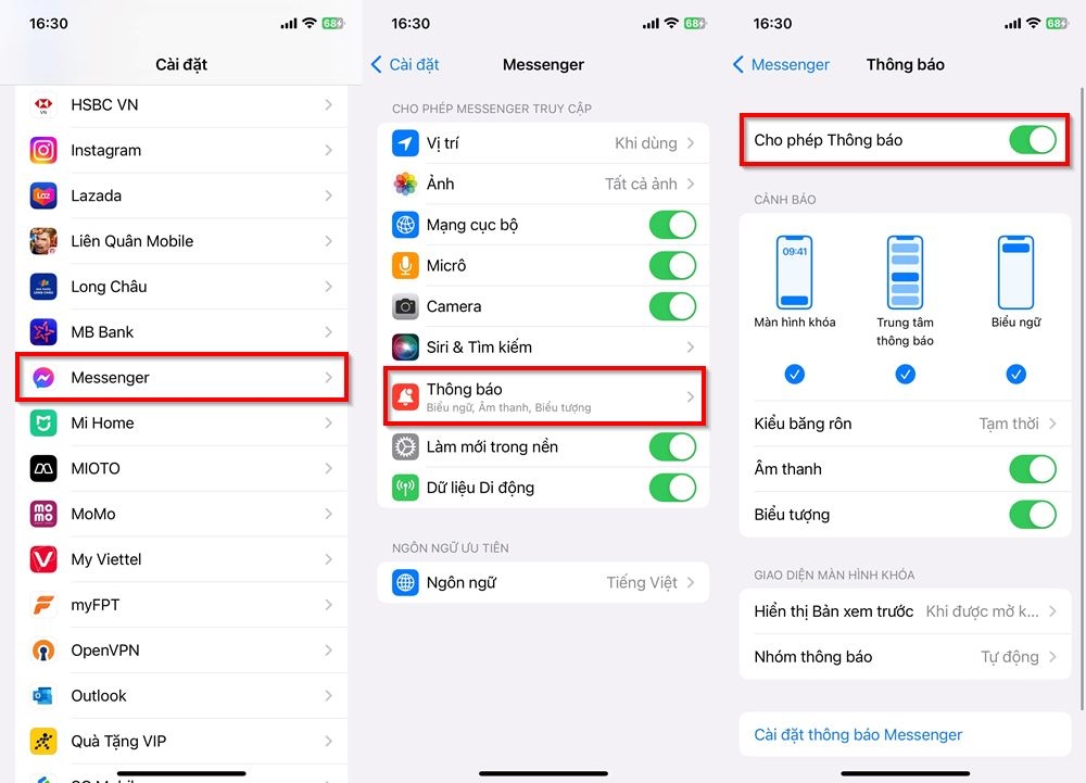 Cách khắc phục lỗi Messenger thông báo mà không có tiếng 1