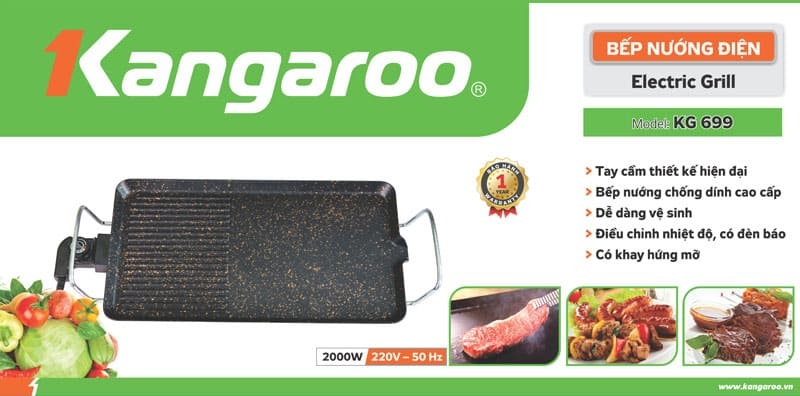 Bếp nướng điện Kangaroo giá bao nhiêu? Gợi ý 3 mẫu được nhiều người dùng lựa chọn