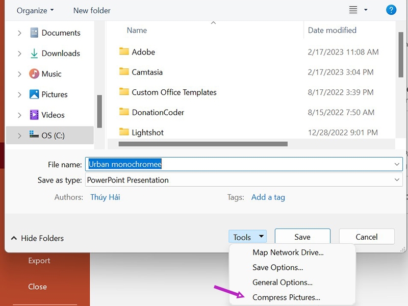 Cách nén file PowerPoint (Ảnh 5)