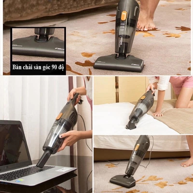 Deerma DX115C có tới 3 đầu hút cho bạn lựa chọn và sử dụng tùy theo mục đích