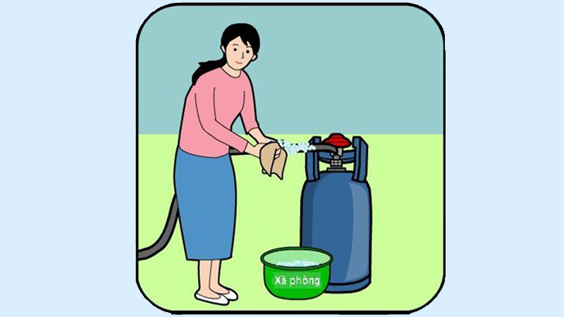 Tiến hành kiểm tra vị trí rò rỉ khí ga