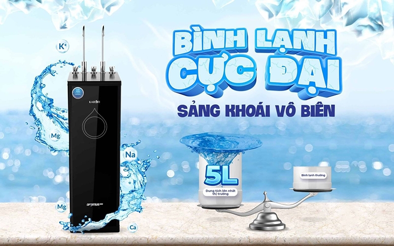 Máy lọc nước RO loại nào tốt: Karofi Optimus Duo O-D138