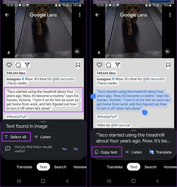 Bí quyết sao chép văn bản từ bài đăng trên Instagram (7)