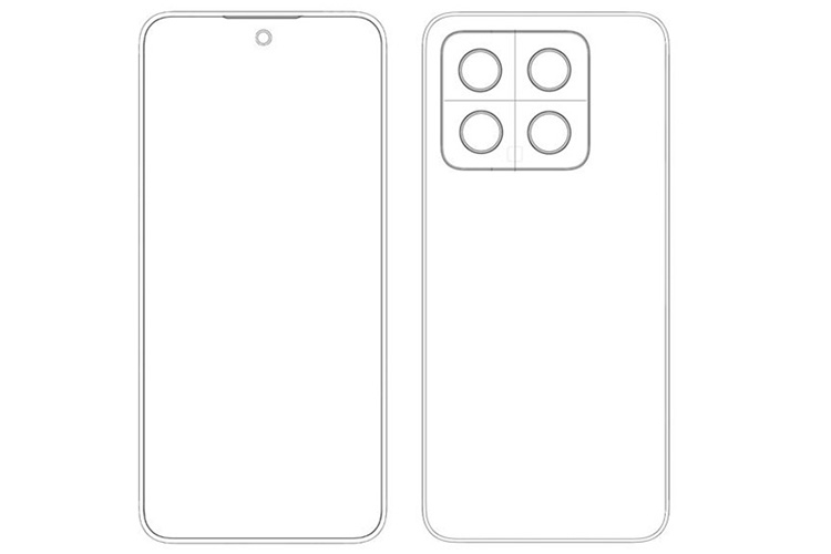 Xiaomi 14 lộ thiết kế với màn hình phẳng đục lỗ, camera sau hình vuông