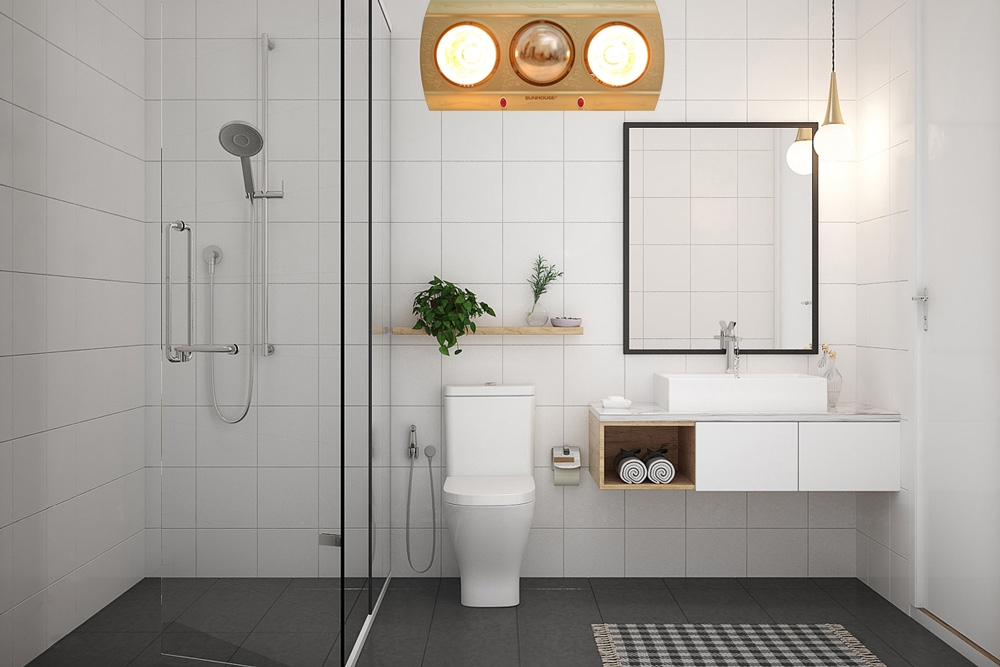 vị trí lắp đèn sưởi nhà tắm (ảnh 4)