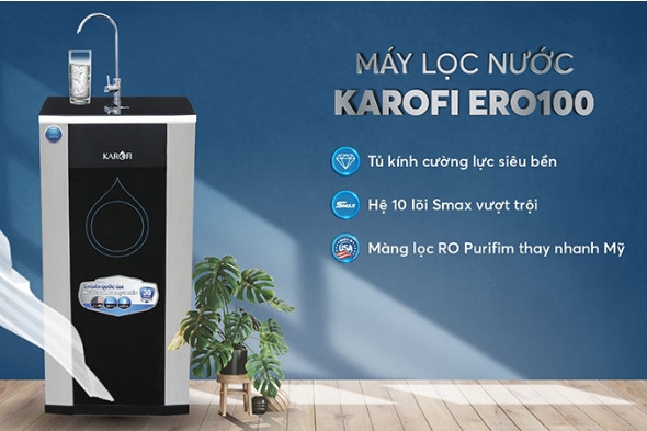 Máy lọc nước Karofi công suất lớn: Karofi ERO100