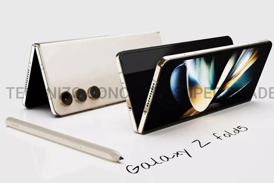 Ảnh render Galaxy Z Fold5