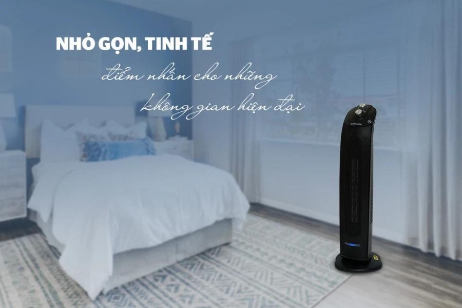 Mẫu máy quạt sưởi điện điện Ceramic Sunhouse SHD7071 sang trọng, hiện đại