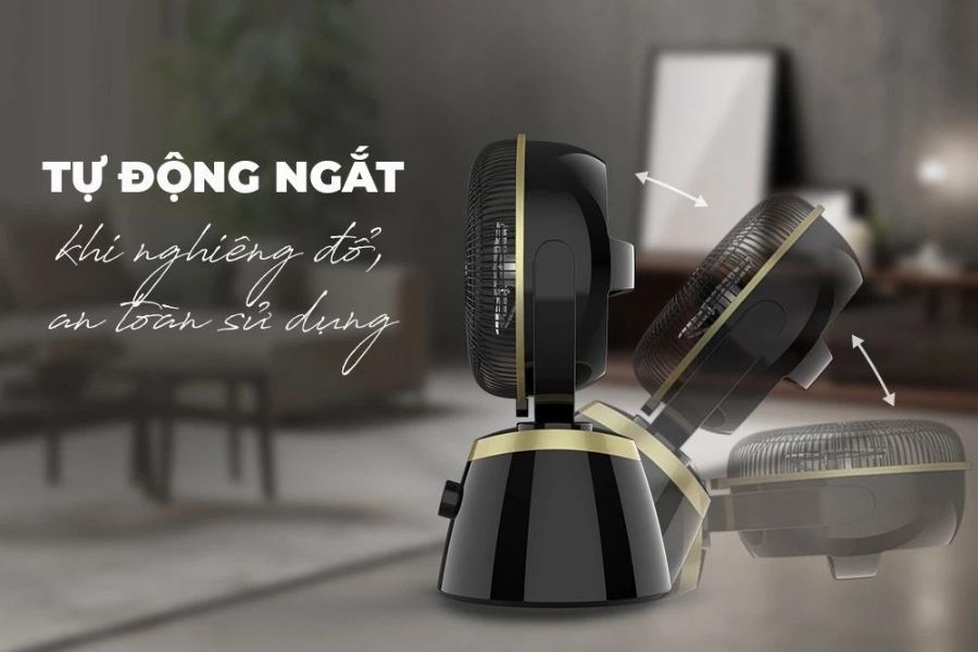 Quạt sưởi Sunhouse có khả năng tự ngắt điện khi ngã đổ